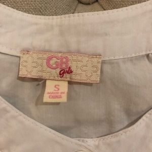 White button front top